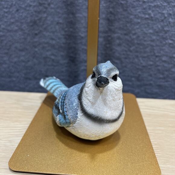 Blue Jay Family Birds Resin Mom Dad Baby Lof of 3 Excellent Condition - Picture 3 of 11